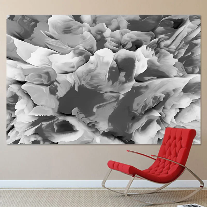 Abstract Gray Patterns Photography Backdrop Black and White Color For Home Bedroom Wall Decor Party Photo Background Tapestry