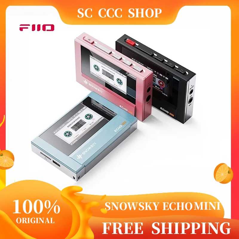 Fiio SnowSky ECHO MINI Musik-Player, kabelloser Bluetooth-MP3-Player, Audio, tragbar, LCD,