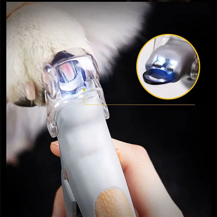 Professionelle Haustier-Nagelschere mit LED-Licht, Katzen- und Hunde-Nagelknipser, Nagel- und Krallenschere, Haustierzubehör – Detail 1