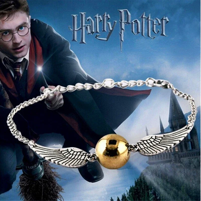 Harries Golden Snitch Bracelet Potter Multi Wings Snitchs Quidditch Ball Owl Hedwig Layer Handmade Bracelet for Fans Gifts