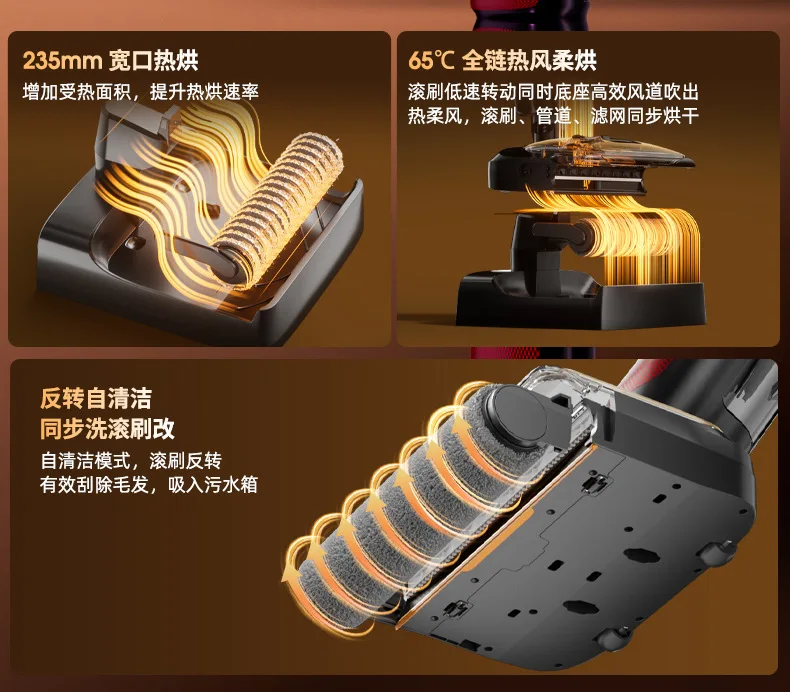 For 180 Degree Lying Flat Suction and Washing Integrated Self Cleaning Hot Air Drying Automatic Washing Machine Furniture