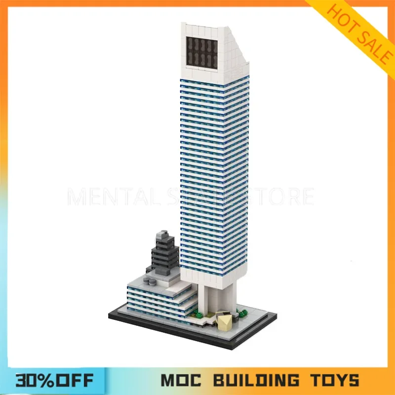 1110PCS Customized MOC Citigroup Center 1:800 Scale Building Blocks Technology Bricks DIY Creative Assembly Education Toy Gifts