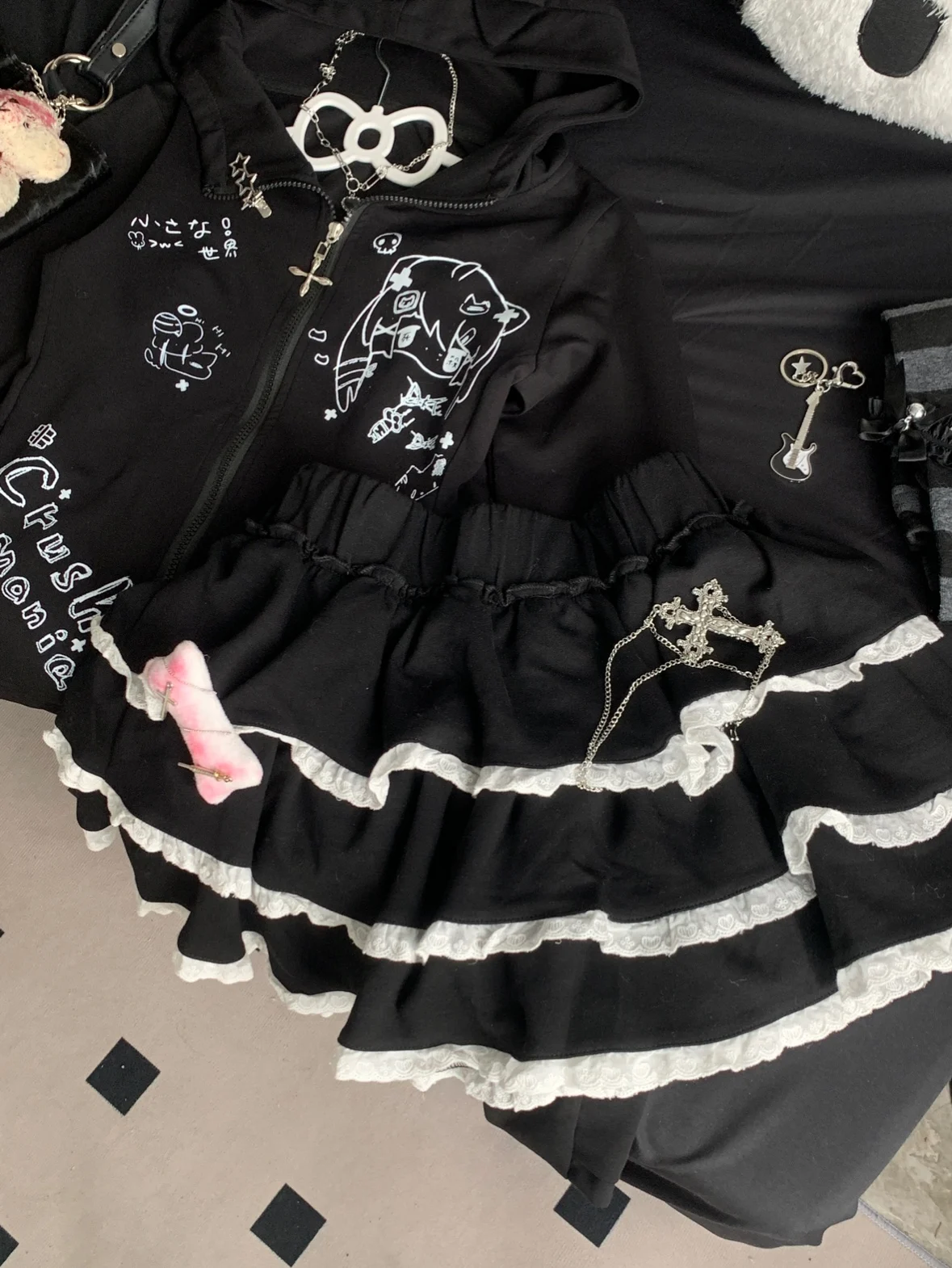 Falda plón corto de estilo japonés Original para mujer, falda de estilo dulce, primavera y otoño, 2024