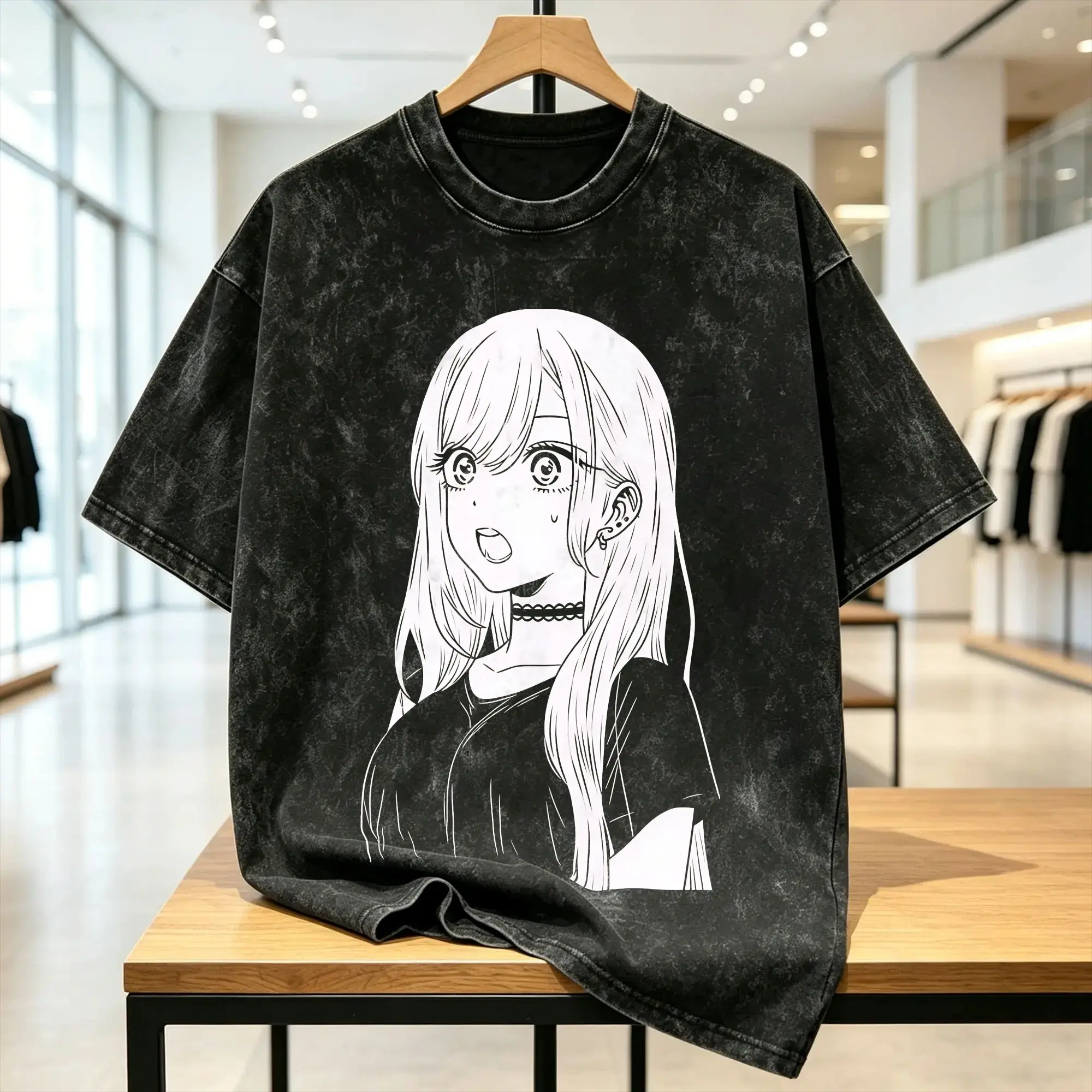 Kitagawa Marin T-Shirt  Hippie T-Shirts Short Sleeves Awesome Tshirt Summer Casual O-Neck Oversize Top Tees