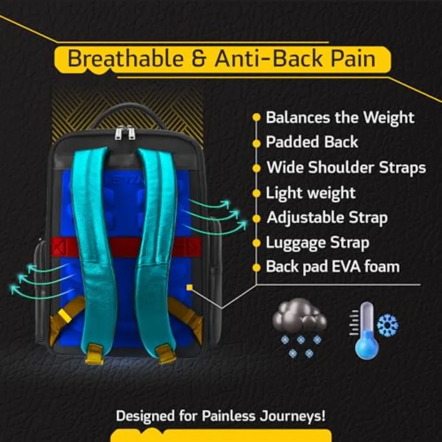 Mochila de negocios para ordenador portátil de cuero duradero, perfecta para hombres y mujeres, mochila de trabajo que se adapta a 15,6 pulgadas, bolsa de viaje de primera calidad con