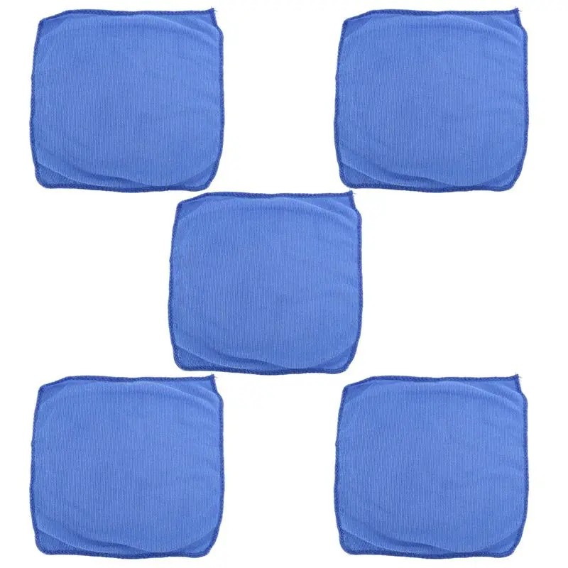 AD23-5Pcs Fiber Absorbent Towel Cleaning Towel 25 X 25CM