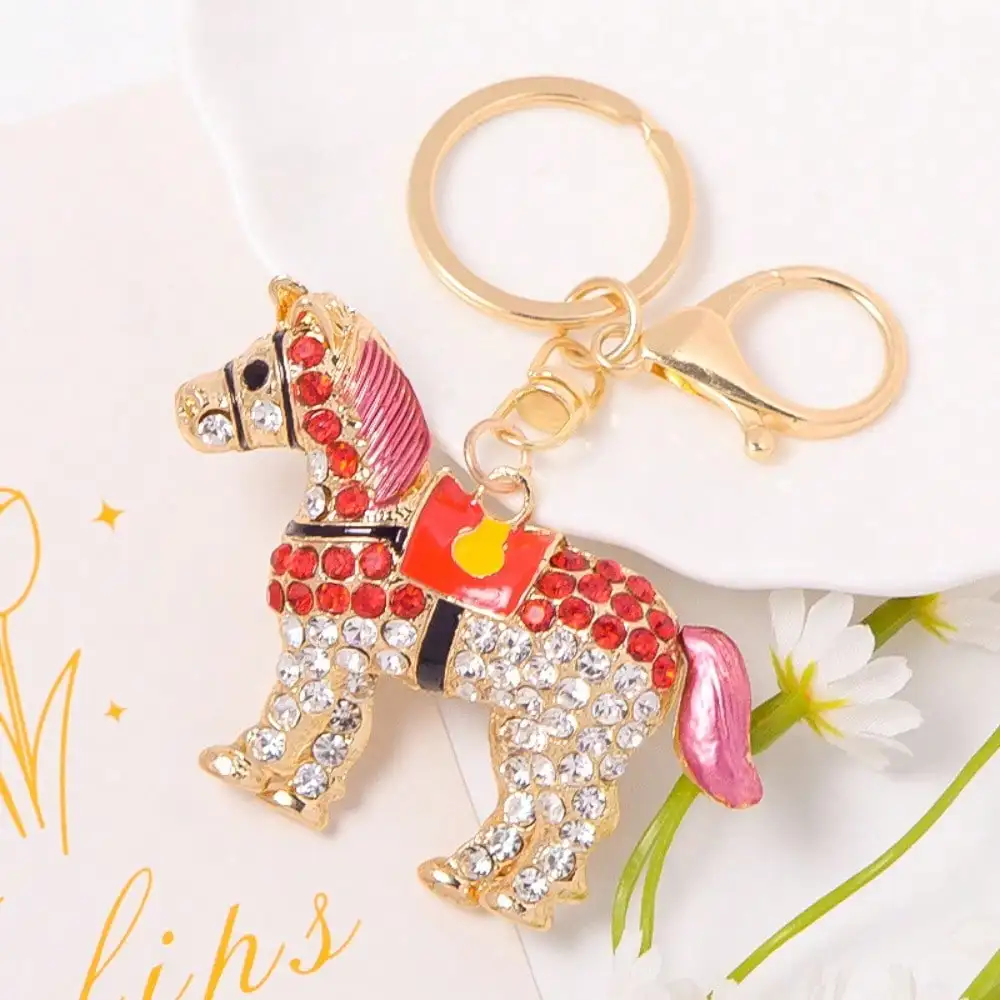 Pony Kreativer Schlüsselanhänger, Kleiner Anhänger, Schmuckstück, Accessoires, Tierkreiszeichen, Pferde-Schlüsselanhänger – Detail 1