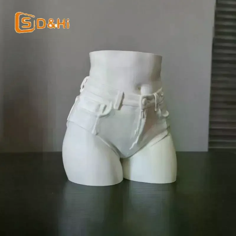 Slender Waist Model Pen Holder 3D Printing Stationery Storage Creative Large Capacity Pencil Cup Rack Office Desktop Supplies