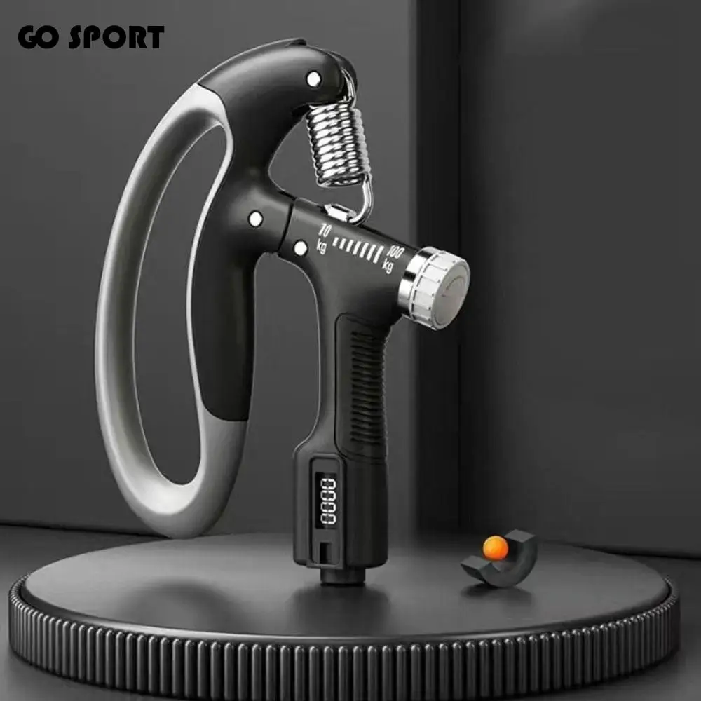 

Регулируемое устройство для силы захвата 10-100 кг, пружинная ручка, счетная ручка, усилитель для захвата рук, профессиональный тренажер для мышц рук