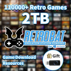 Game Download Resources Retrobat System with 110000+ Game Download Resources for PS3/PS2/PS1/PSP/DC/Wii/N64 for Win PC/Laptop