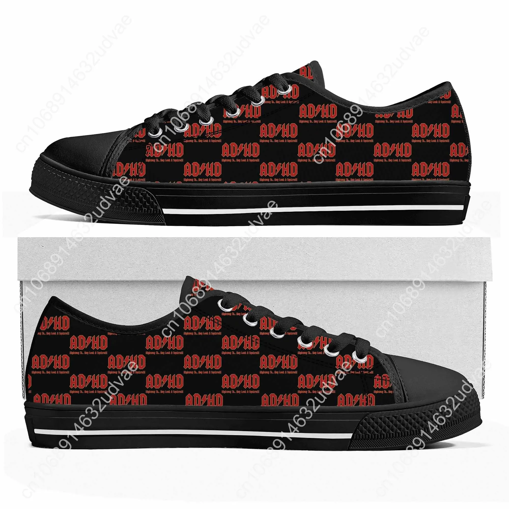 Go All Out Adult ADHD Highway to Hey Look A Squirrel Funny Music Low Top Sneakers Mens Womens Teenager Sneaker Print Casual Shoe
