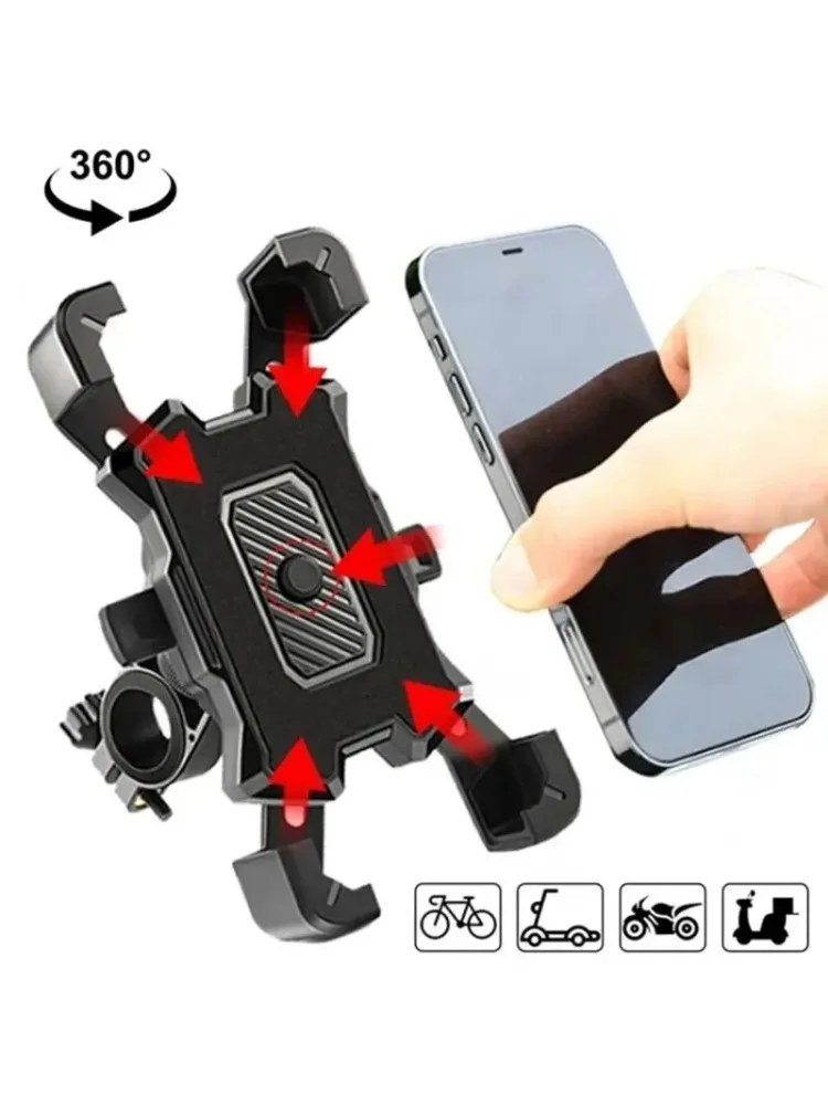 AliExpress NONE 360° Rotatable Electric Bicycle Phone Holder for iPhone Xiaomi Riding MTB Bike Moto Motorcycle Stand Bracket Non-slip Cycling