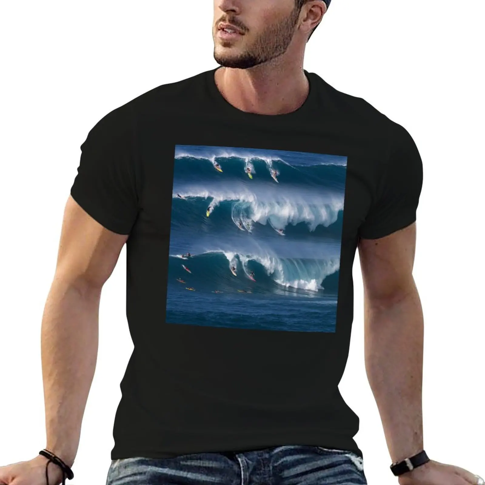 

The Art of Surfing in Hawaii 39 T-Shirt boys animal print essential t shirt korean fashion shirts graphic Men's cotton t-shirt