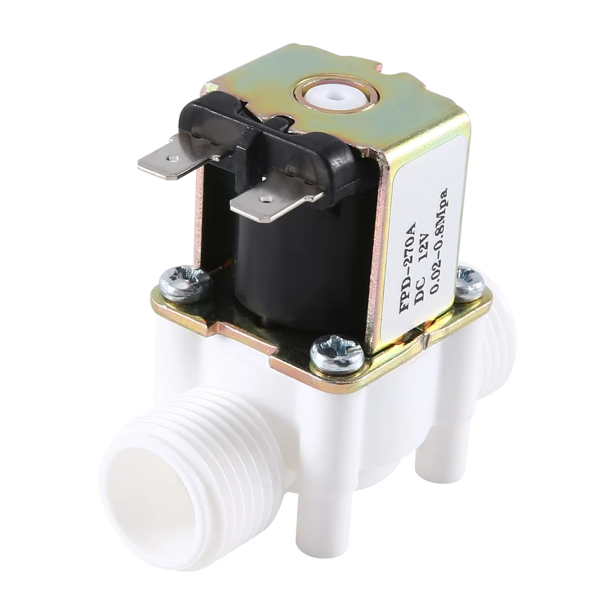 Dc12V ปกติแล้วปิดวาล์วน้ำน้ำ G1/วาล์วน้ำไฟฟ้าพลาสติก2นิ้วสำหรับเครื่องจ่ายน้ำ
