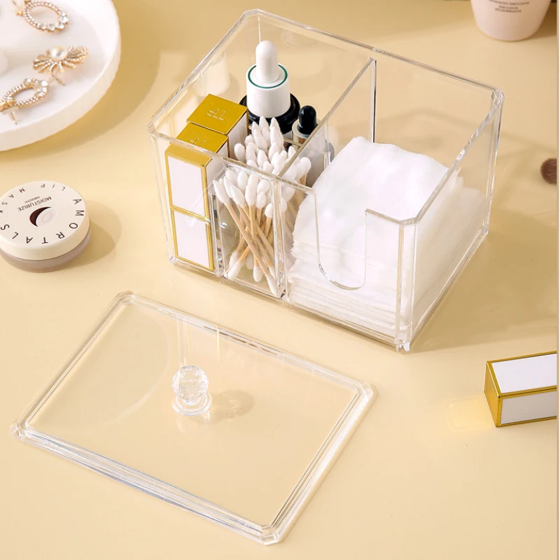 Cotton Swab Ball Storage Box Cosmetics Dental Floss Case Tampon Organizer Dispenser Makeup Cotton Boxs Jewelry Holder Bathroom