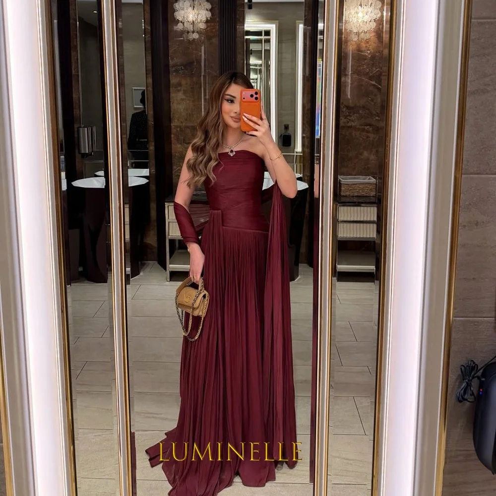 

Embellished V-neck Mermaid Evening Dresses 2026 Long Sleeve Formal Elastic Crepe Beaded فساتين سهرة Prom Gowns Customized