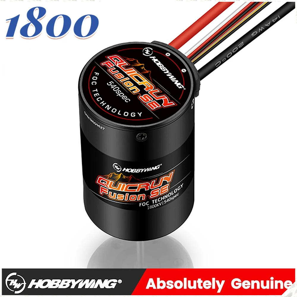 HobbyWing QuicRun Fusion SE 1800KV Wodoodporny bezszczotkowy silnik sensoryczny z wbudowanym ESC 40A 2 w 1 do samochodu wspinaczkowego RC 1/10 RC