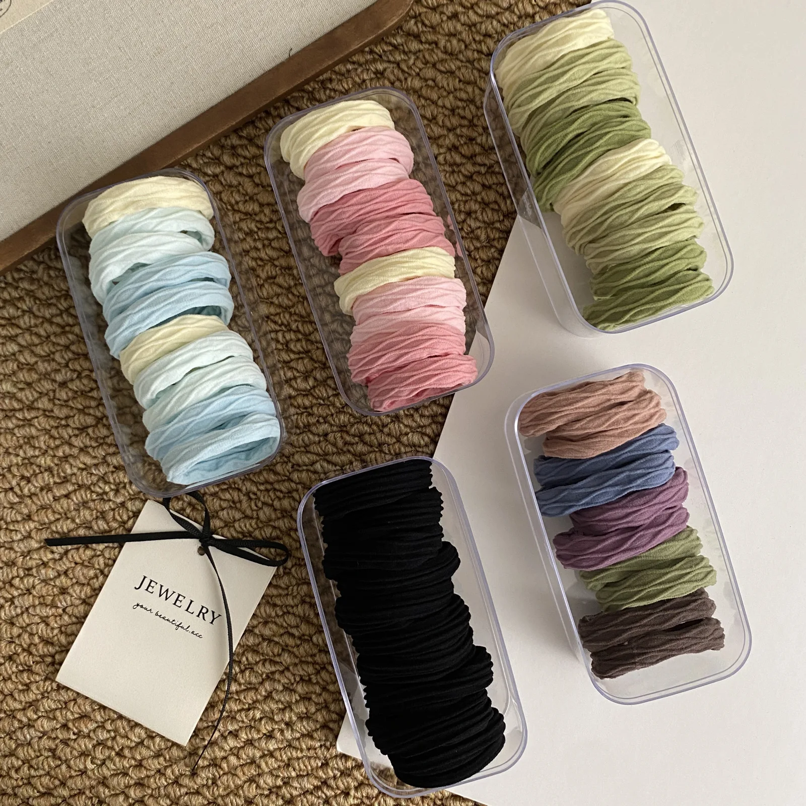 

10 шт., новые нейлоновые базовые резинки для волос ярких цветов для женщин и девочек, резинки для волос с хвостиком, модные аксессуары для волос