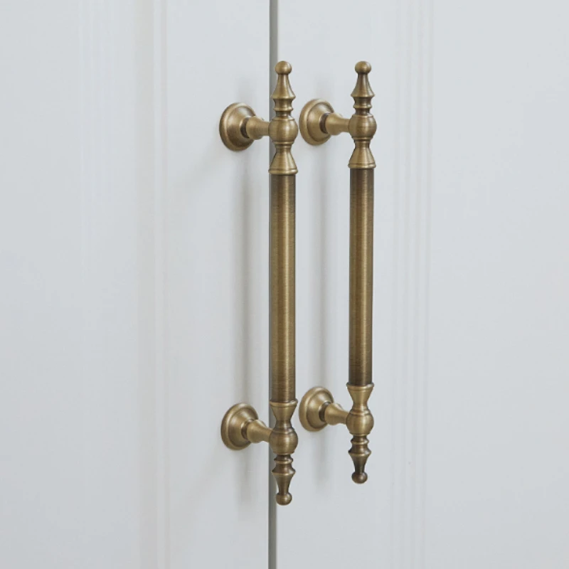 

Nordic Vintage Brass Handles for Furniture Bronze Handles for Cabinets and Drawers Wardrobe Nightstand Dresser Drawer Handles