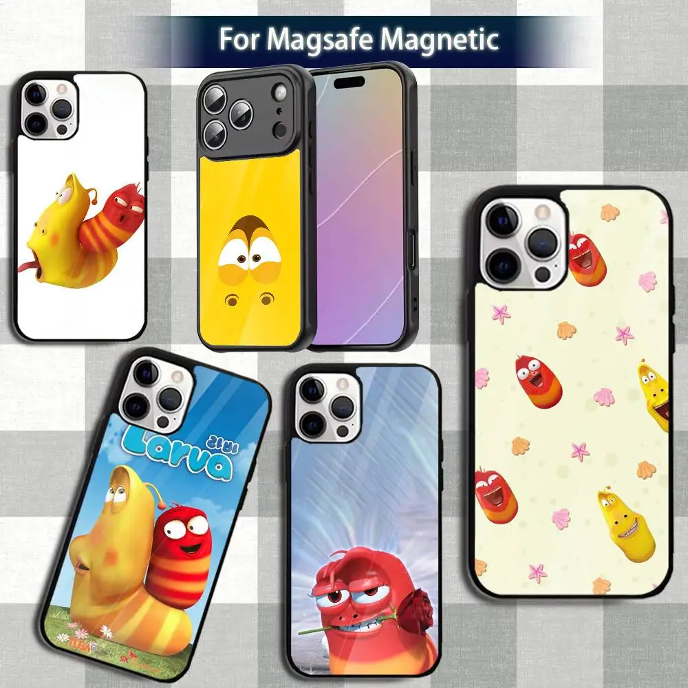 

Cartoon Animation L-Larvas Phone Case For iPhone 13,12,15,17,11,16,14,Pro,Max,Plus,Mini,Magsafe,Magnetic Wireless Charging Case