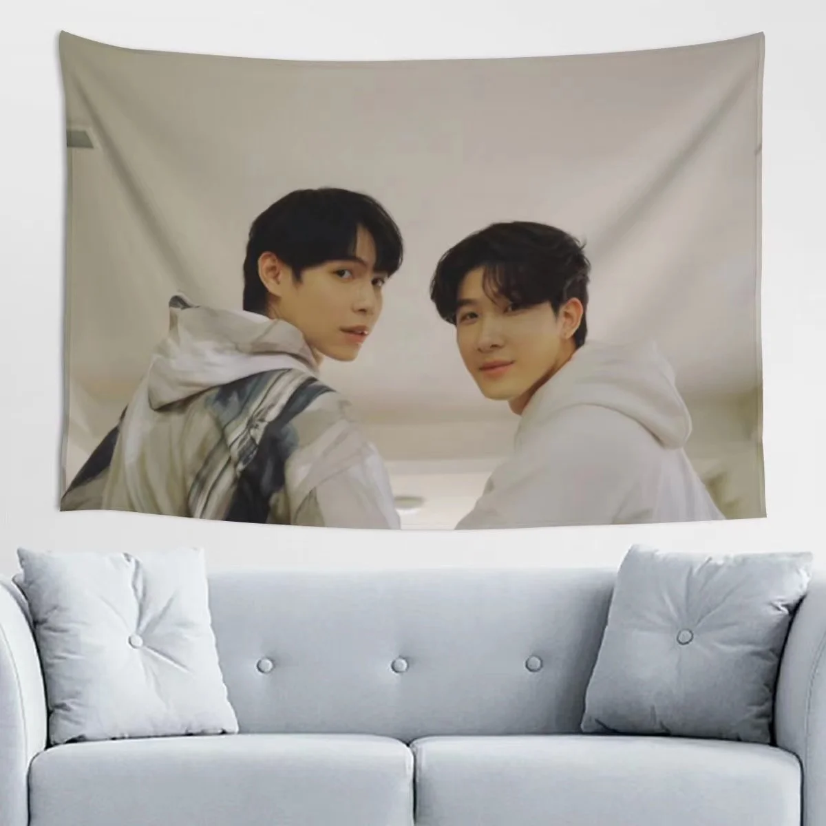 Firstkhaotung Magazine Cover HD Poster Hanging Cloth Thai TV The Eclipse Drama Stills Photo Tapestry Home Wall Decor Background