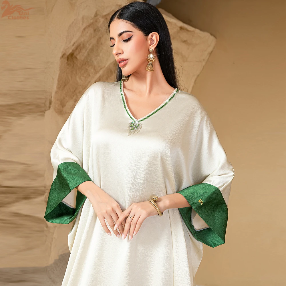 2025 New Diamonds Abaya Dubai Luxury Muslim Kaftan Dress for Women Kebaya Caftan Marocain Femme Vestidos Eid Islam Jalabiya Gown