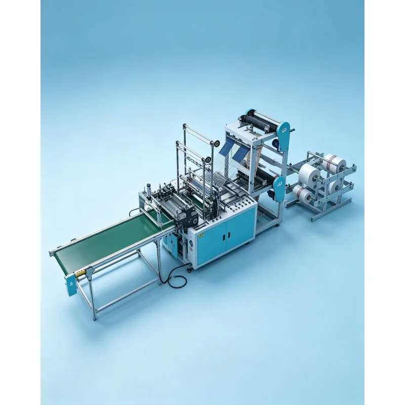 Multi-Layer LDPE HDPE Plastic Film Blown Machine Automatic Shopping Bag Production Line High Speed Polythene T-Shirt Bag Making