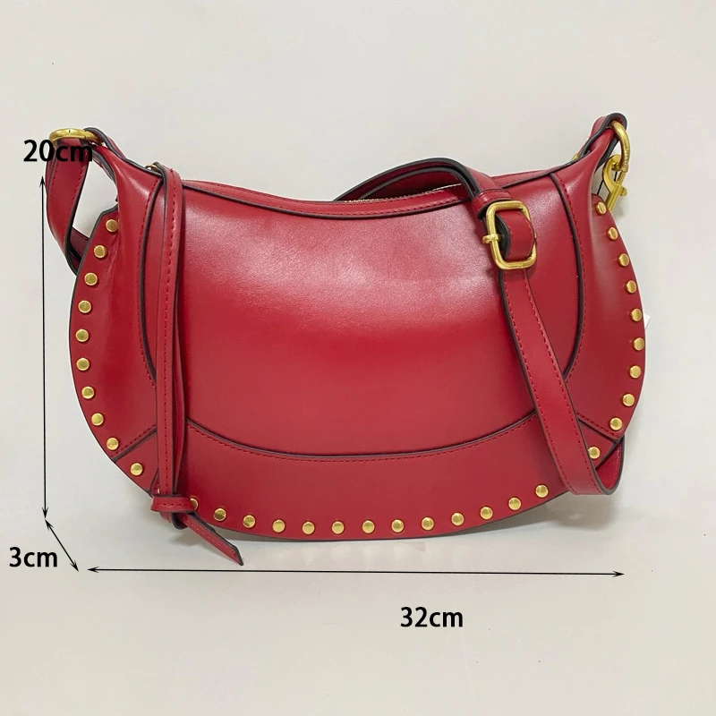 2025 신상 여성 싱글 숄더백 블랙 PU 레트로 크로스백 디자인 명품 캐주얼 여성 겨드랑이 가방