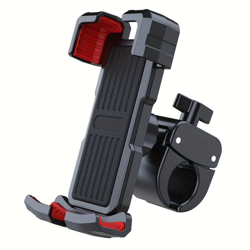 

Motorcycle Handlebar Phone Holder Clamp, Scooter Cell Phone Clip With Mounting Kit For Phones From 4.7" To 6.8" Smartphones