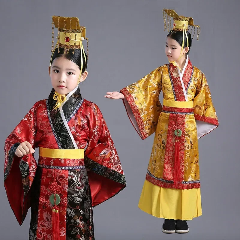 

Girls Boys Chinese Emperor Costume Ancient Costumes Chinese Prince Robe Clothing Tang Dynasty Halloween Clothes