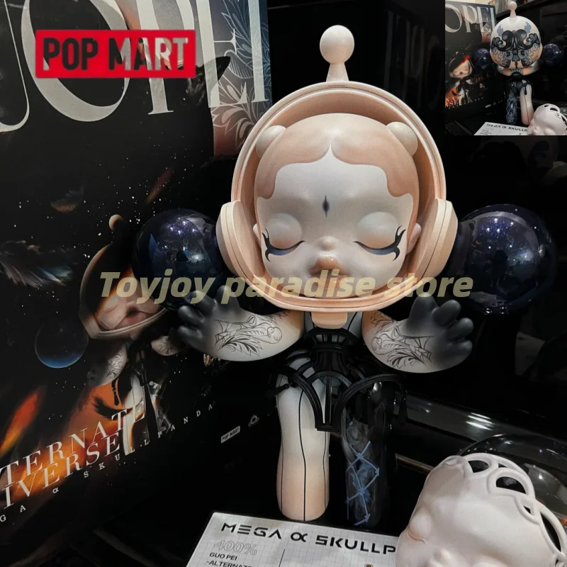 

Оригинальная коллекционная дизайнерская арт-фигурка Pop Mart Mega Skullpanda 400% Guo Pei Another World для любителей аниме