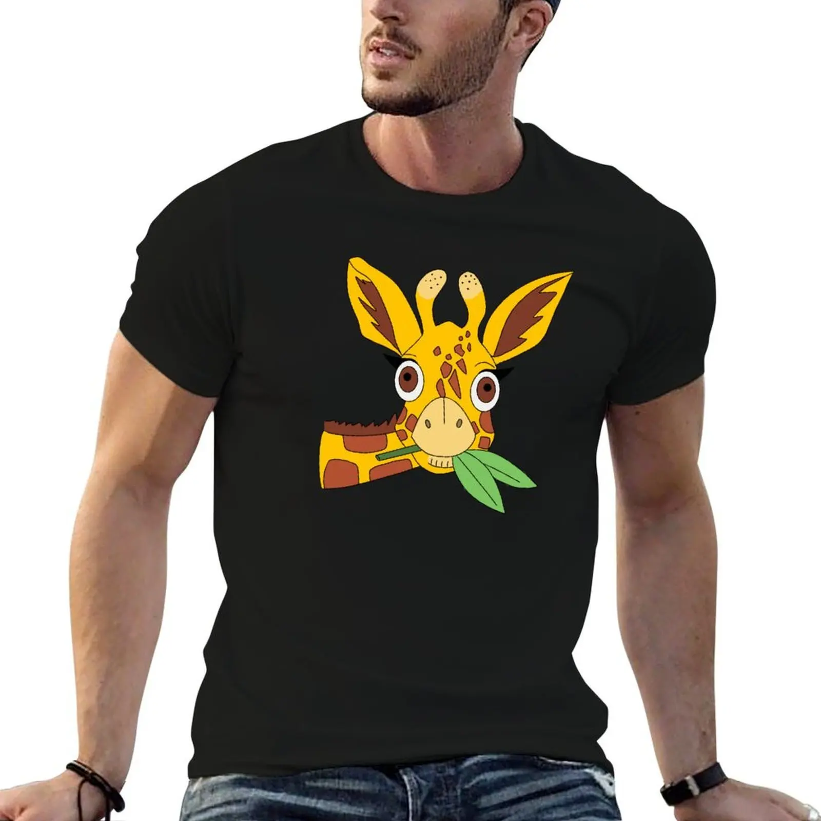 

Shocked Giraffe eating leaves T-Shirt man t shirts for men t shirts designer T-Shirt