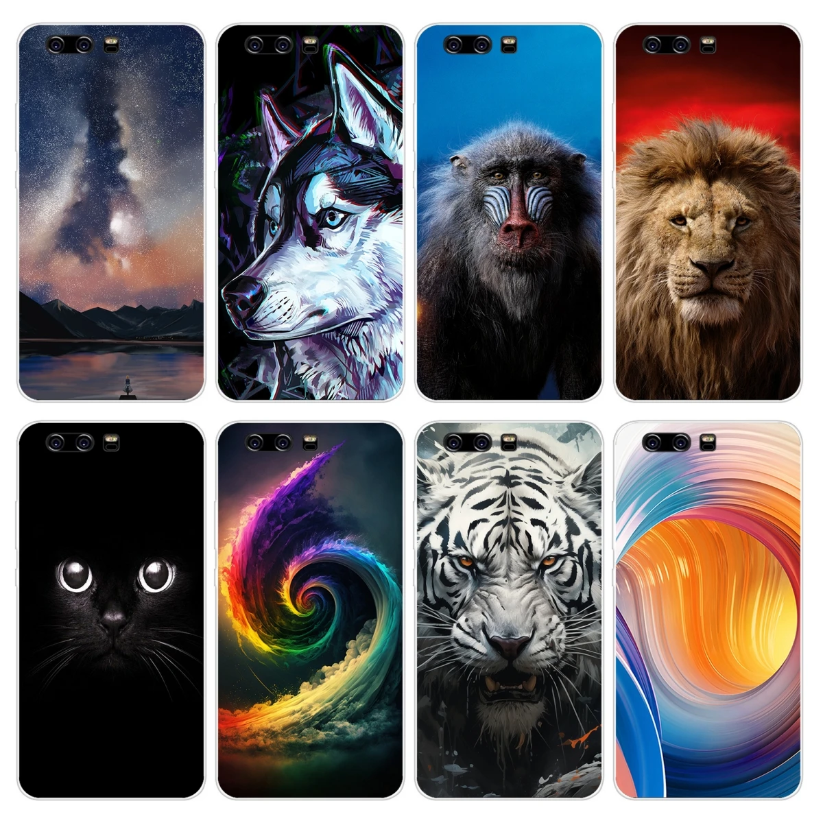 Soft Silicon Cover for Huawei P10 Case Nature Rubber Painting Shell for Huawei P10 VTR-L09 VTR-L29  VTR-AL00 VTR-TL00 Phone Bags