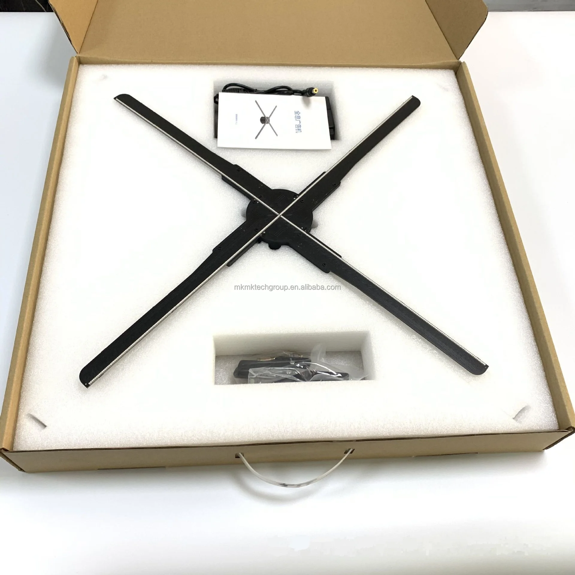 

55 Inch Indoor Digital Screens Naked Eyes 3d Fan Holographic Display For Wedding Advertising Display