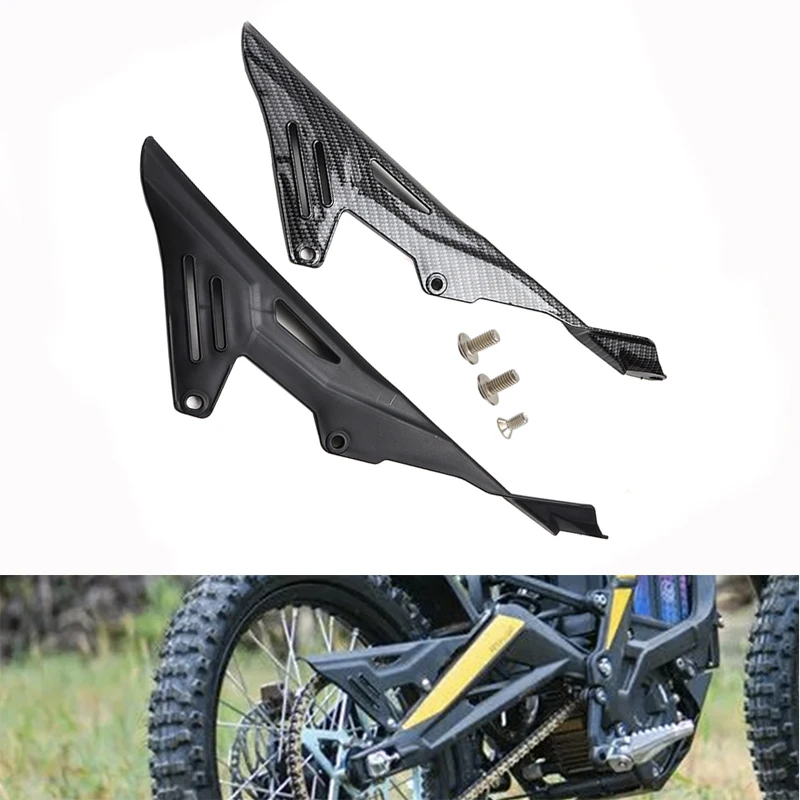 

Motorcycle Chain Guard Cover Protector Sprocket Cover Case Saver For Sur-Ron Surron Sur Ron Light Bee X S Carbon Fiber Pattern