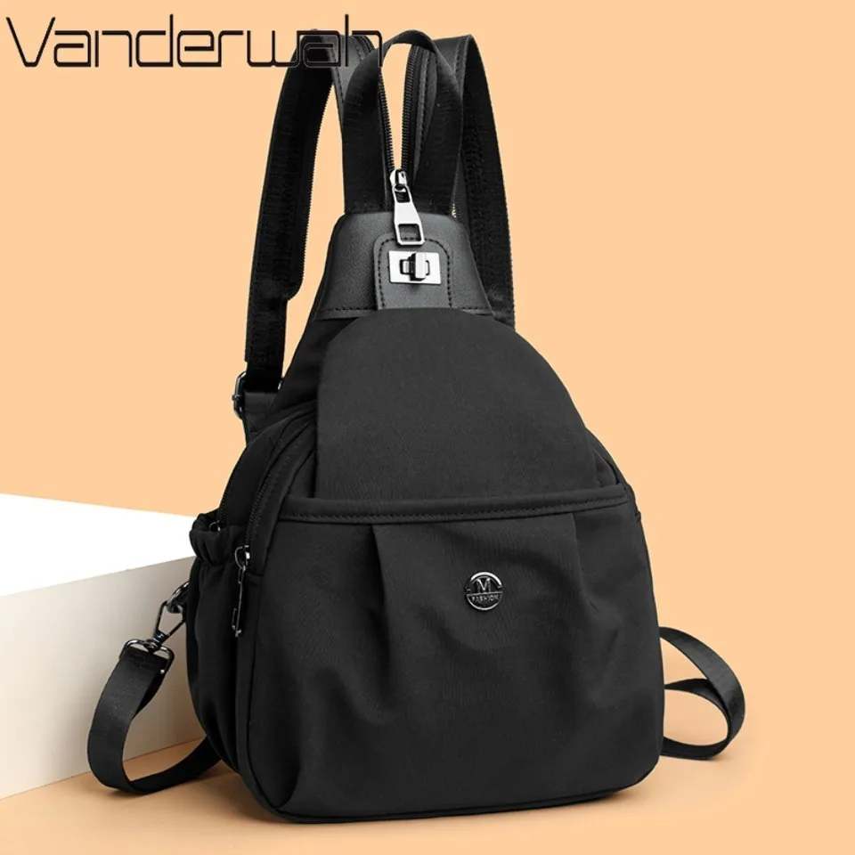 

Women Shoulder Crossbody Bag for Teenage Girls Multi-Function Small Bagpack Ladies Travle School Backpacks Nylon Back pack Sac
