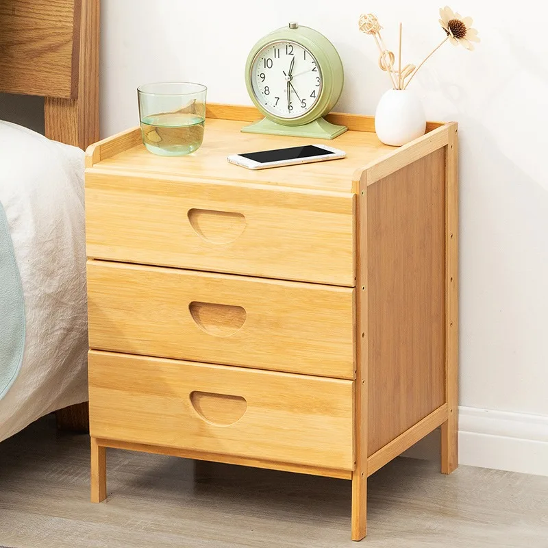 Rental house simple bedside table bedroom bedside simple storage cabinet small apartment household bedside several functions