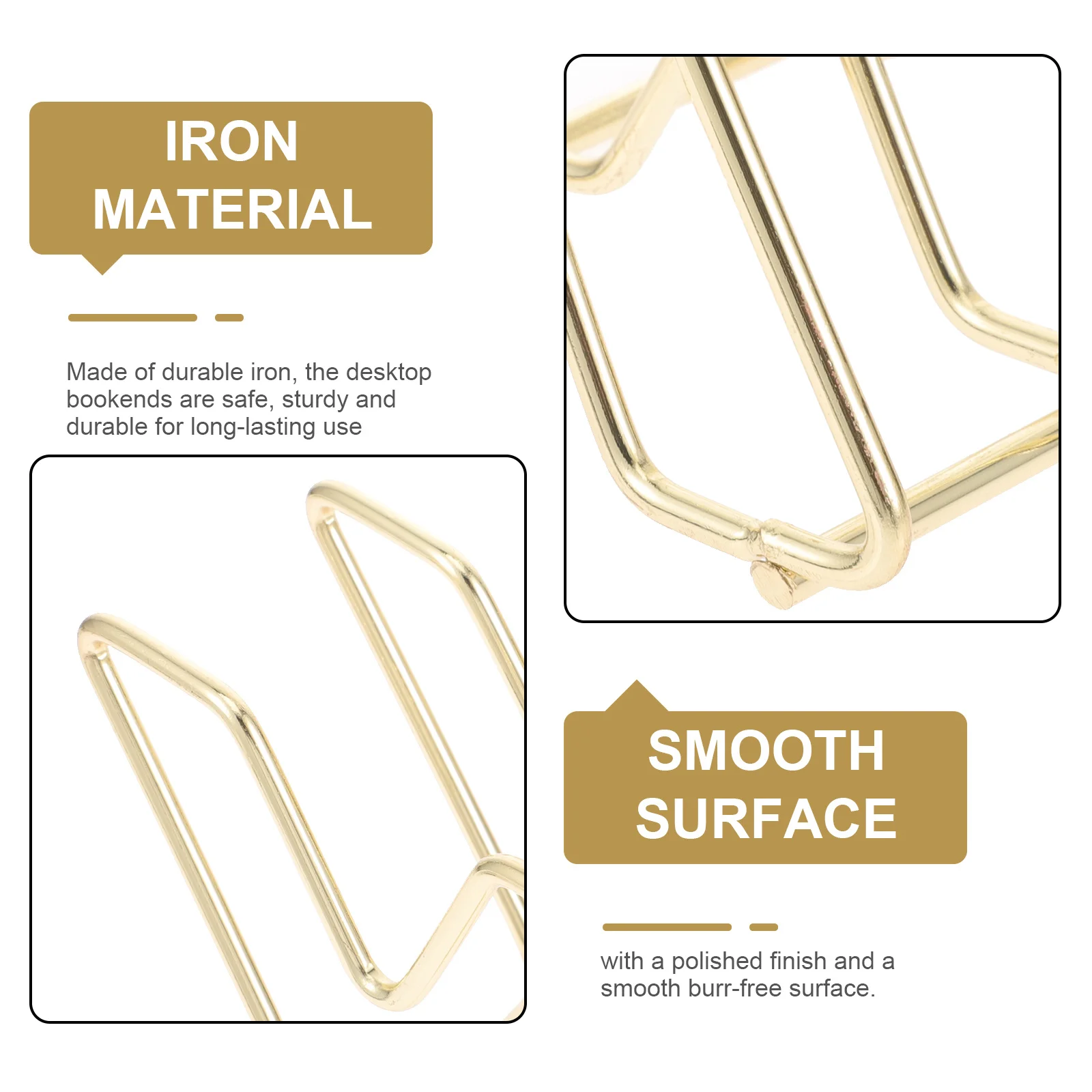 

Multi-Function Iron Book Stand Desktop Bookends Book Organizer for Home Office Study Filing Magazine Filing Boxes for Home