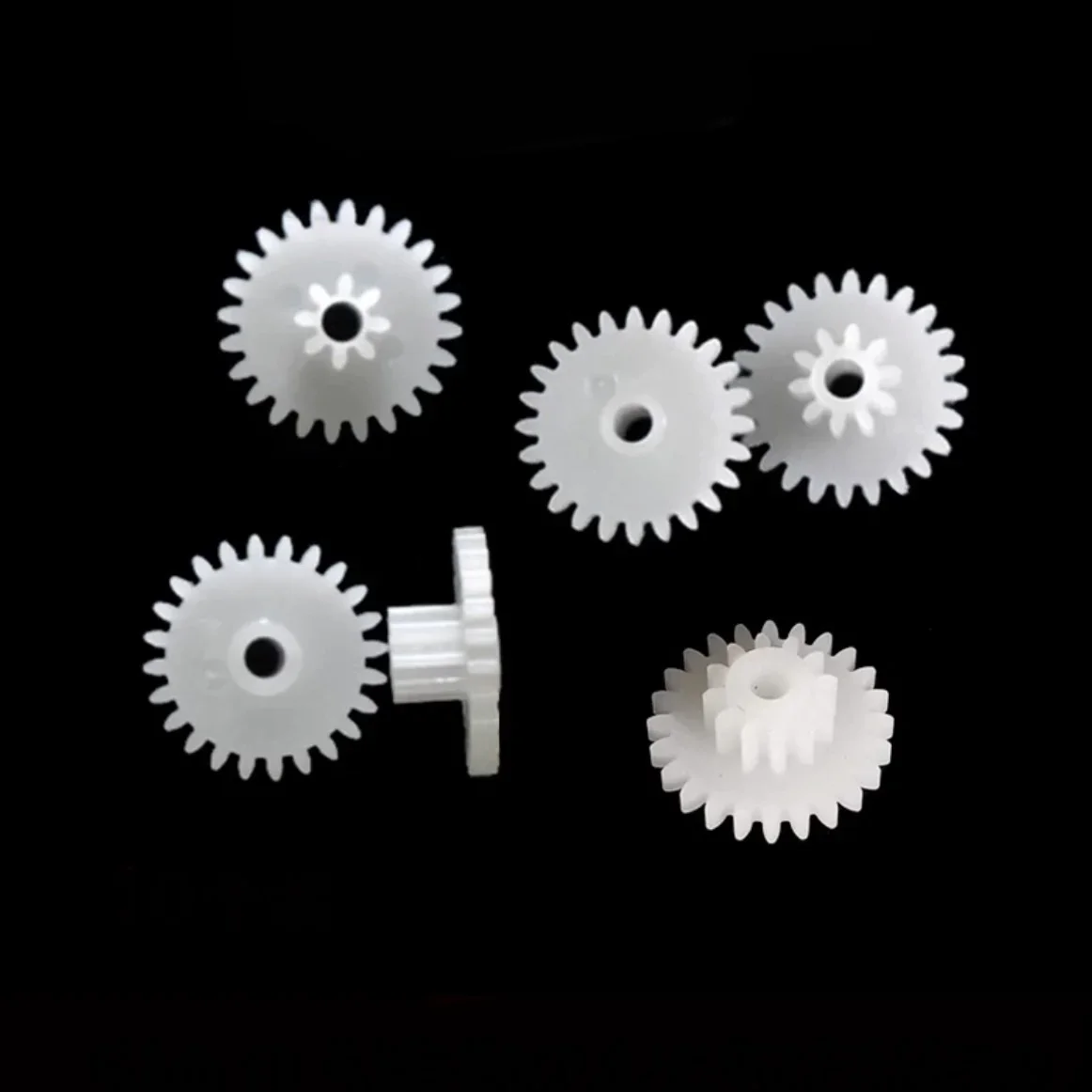 Plastic Double-layer gear 0.5M 13mm 8/10/12-24 teeth 2mm plastic reduction gear