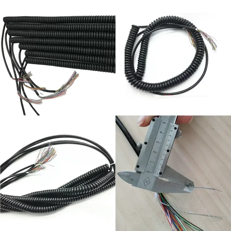 21-Core aluminum stranded wire bare enameled wire overhead spring wire spiral cable coiled 5-6m