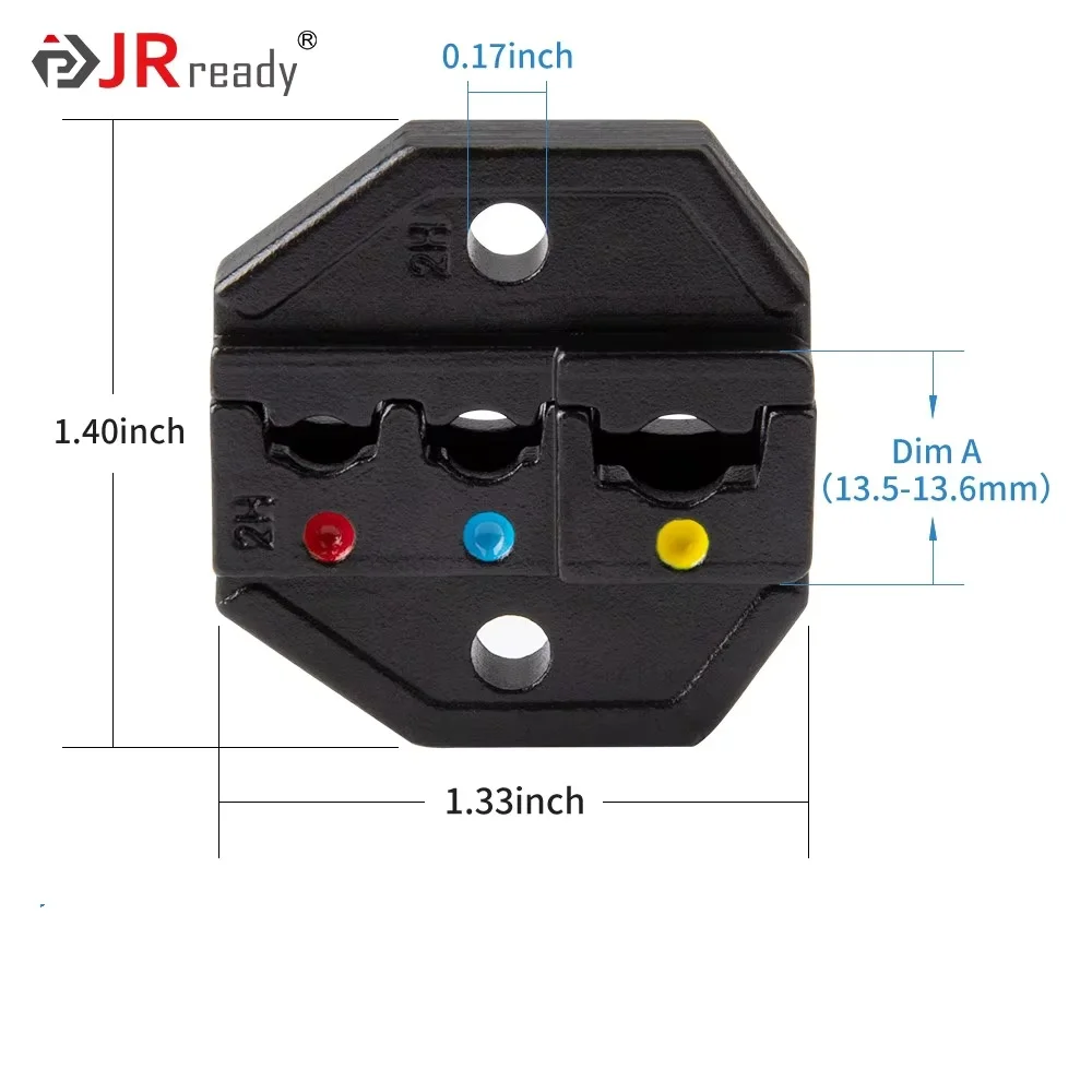 JRready ACT-LY-2H Crimp Tool 10-22 AWG for for 0.5-6mm² Pre-Insulated Terminals in Automotive Wire Harness Production