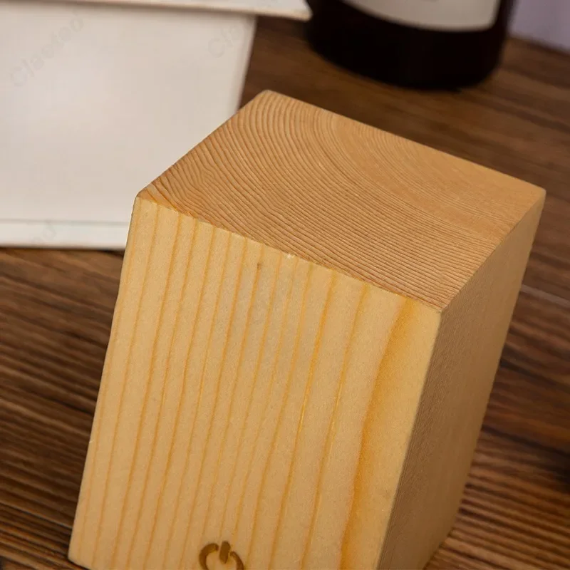 خشب طبيعي شفاف إضاءة ليلية ليد ، غرفة نوم بجانب السرير ديكور إبداعي ، بار مطعم ، إضاءة جو التخييم في الهواء الطلق