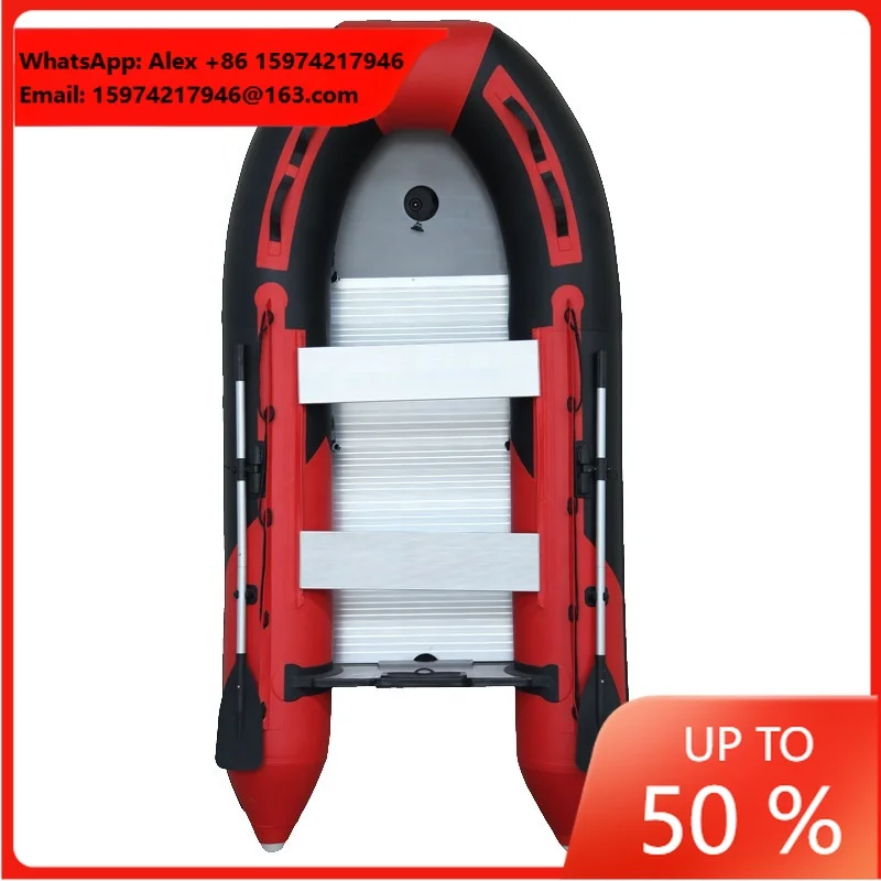 2022 Water Sports PVC Recreational Aluminum Alloy Floor 3.3m Outdoor OEM Fishing Inflatable Rowing Boat