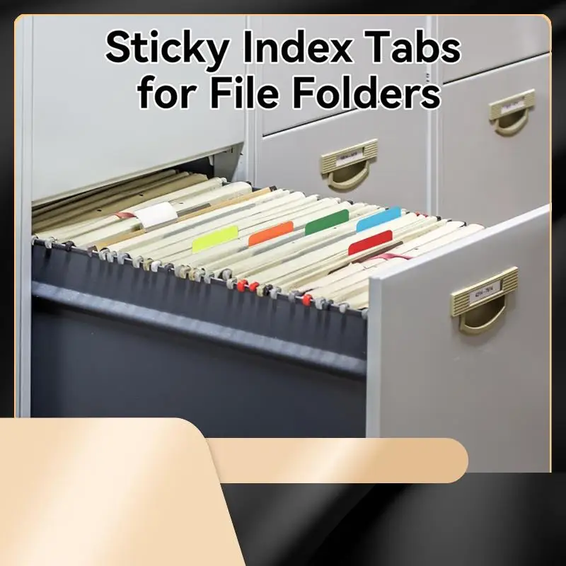 

X40A_XA-1200 Pieces Tabs 2 Inch Sticky Index Tabs, Colored Page Markers Repositionable Divider Tabs (60 Sets 10 Colors)
