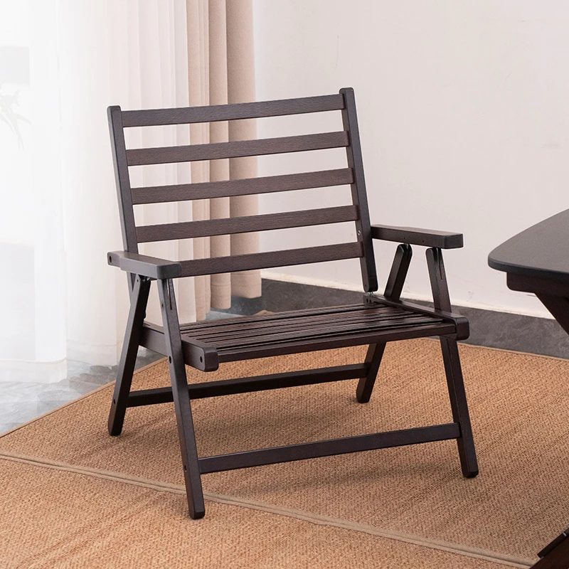 Deckchair folding lunch break bamboo bench new adult elderly chair lazy home balcony comfortable leisure dual-purpose chair