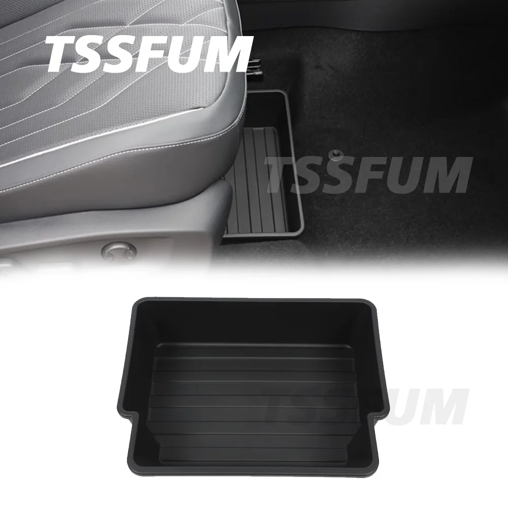 Car Interior Under-seat Storage Box Partition Storage Box for VW Viloran Tiguan R Line Teramont Tharu Tayron 2020 2021 2022 2023