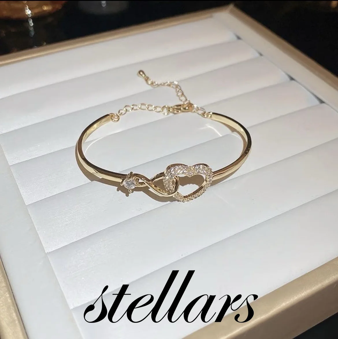 سوار مجوف على شكل قلب من الزركون، سوار معصم عصري بسيط ومتعدد الاستخدامات، أنيق وخفيف فاخر ذو ملمس راقي للنساء