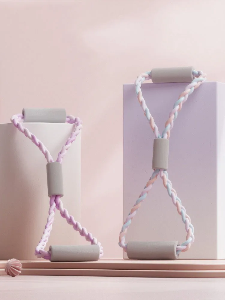 

Bold 8-shaped Pull-up Device Open Back Beauty Yoga Assisted Shoulder Neck Exercises 8-shaped Pull-up Device Tension Band