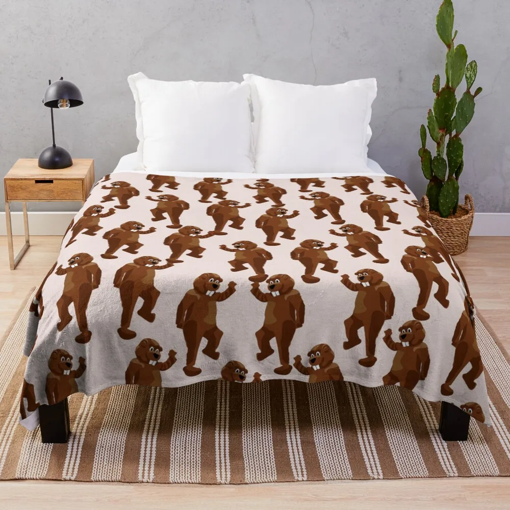 

Hundreds of Beavers! Throw Blanket Thin Soft Blanket for Summer Night Sleeping