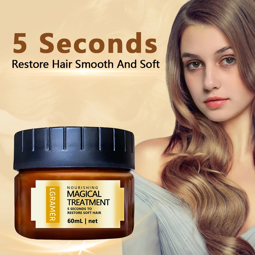 60/120ml Miracle Hair Mask 5 Seconds Repairing Nourish Frizz Conditioner Makes Dry Hair Soft Smooth Deep Repair Hair Scalp Care